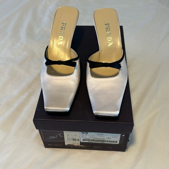 NIB 1990’s NEVER WORN Prada ballet mules 39 8.5/9 - Picture 2 of 5